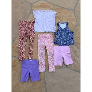 Lot of 6 Crewcuts Kids Multicolor T-shirt Top Tank Shorts Pants 4-5Y